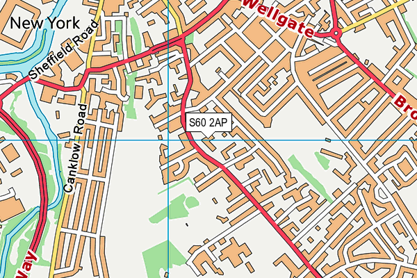 S60 2AP map - OS VectorMap District (Ordnance Survey)