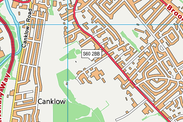 S60 2BB map - OS VectorMap District (Ordnance Survey)