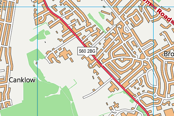 S60 2BG map - OS VectorMap District (Ordnance Survey)
