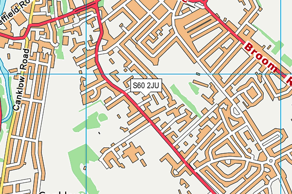 S60 2JU map - OS VectorMap District (Ordnance Survey)