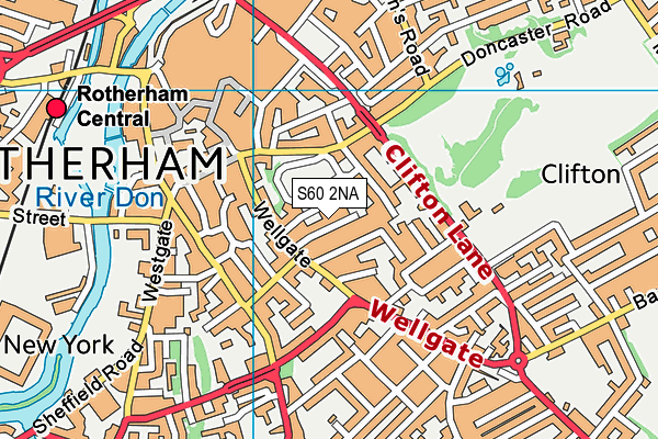 S60 2NA map - OS VectorMap District (Ordnance Survey)