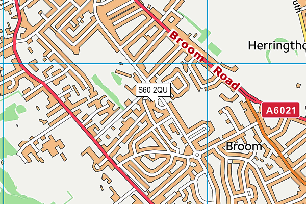 Broom Valley Community School map (S60 2QU) - OS VectorMap District (Ordnance Survey)