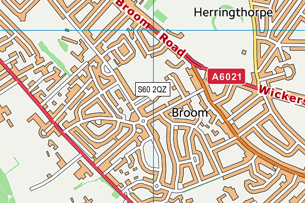 S60 2QZ map - OS VectorMap District (Ordnance Survey)