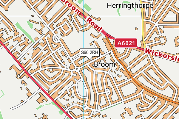 S60 2RH map - OS VectorMap District (Ordnance Survey)