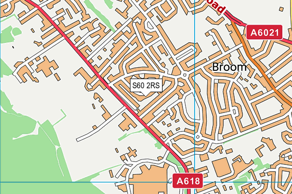S60 2RS map - OS VectorMap District (Ordnance Survey)