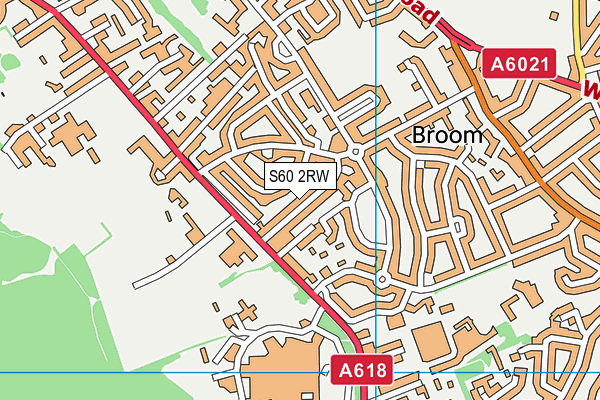 S60 2RW map - OS VectorMap District (Ordnance Survey)