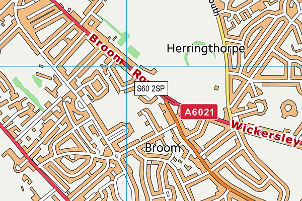 S60 2SP map - OS VectorMap District (Ordnance Survey)