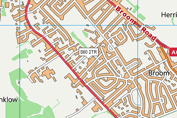 S60 2TR map - OS VectorMap District (Ordnance Survey)