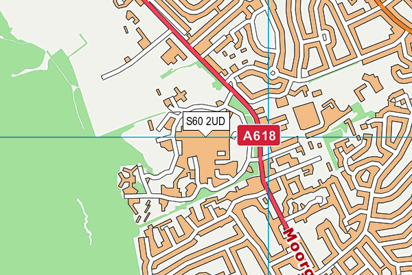 S60 2UD map - OS VectorMap District (Ordnance Survey)