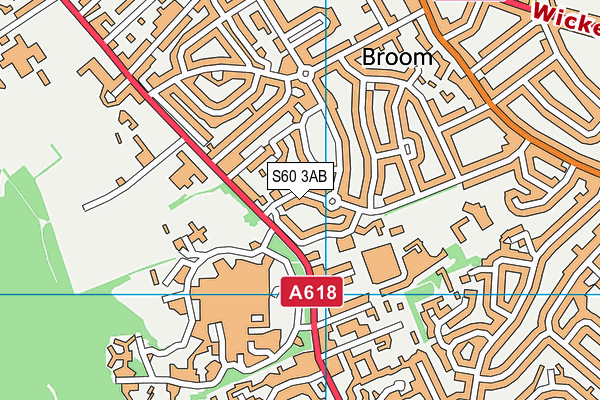 S60 3AB map - OS VectorMap District (Ordnance Survey)