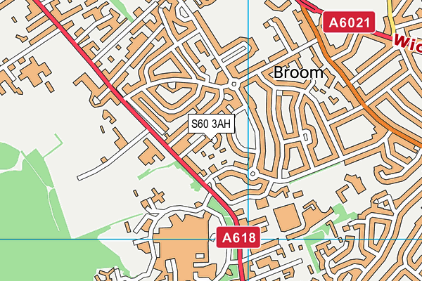 S60 3AH map - OS VectorMap District (Ordnance Survey)