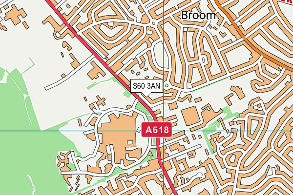 S60 3AN map - OS VectorMap District (Ordnance Survey)