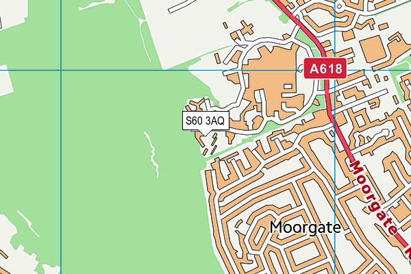 S60 3AQ map - OS VectorMap District (Ordnance Survey)