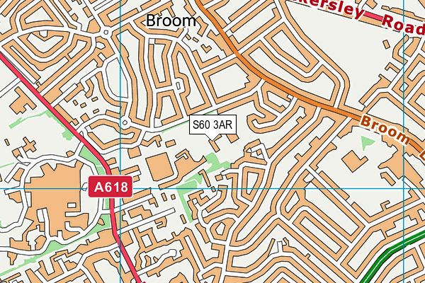 S60 3AR map - OS VectorMap District (Ordnance Survey)