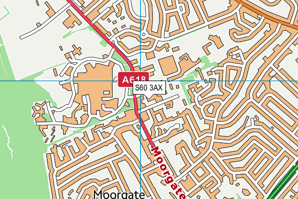 S60 3AX map - OS VectorMap District (Ordnance Survey)