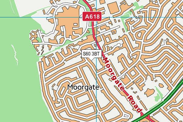 S60 3BT map - OS VectorMap District (Ordnance Survey)