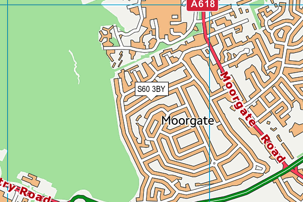 S60 3BY map - OS VectorMap District (Ordnance Survey)