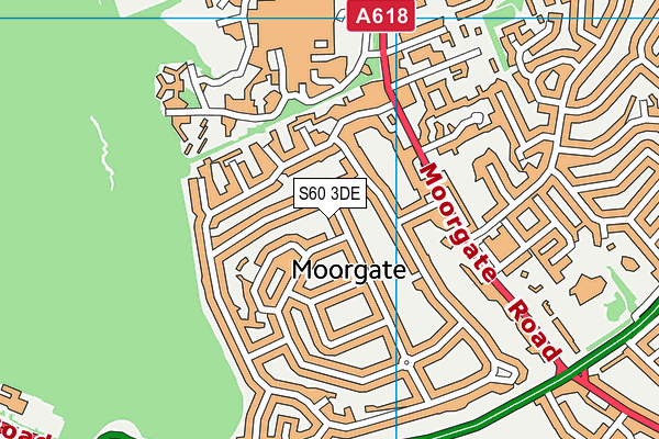 S60 3DE map - OS VectorMap District (Ordnance Survey)