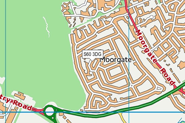 S60 3DG map - OS VectorMap District (Ordnance Survey)