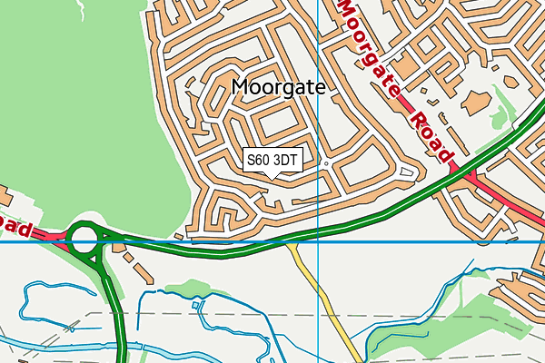 S60 3DT map - OS VectorMap District (Ordnance Survey)