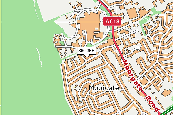 S60 3EE map - OS VectorMap District (Ordnance Survey)