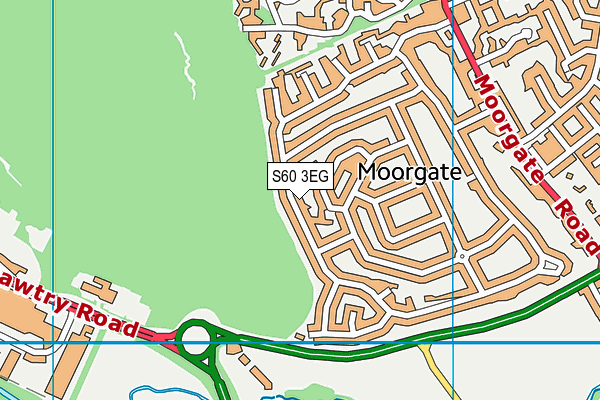 S60 3EG map - OS VectorMap District (Ordnance Survey)