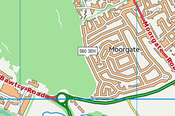 S60 3EH map - OS VectorMap District (Ordnance Survey)