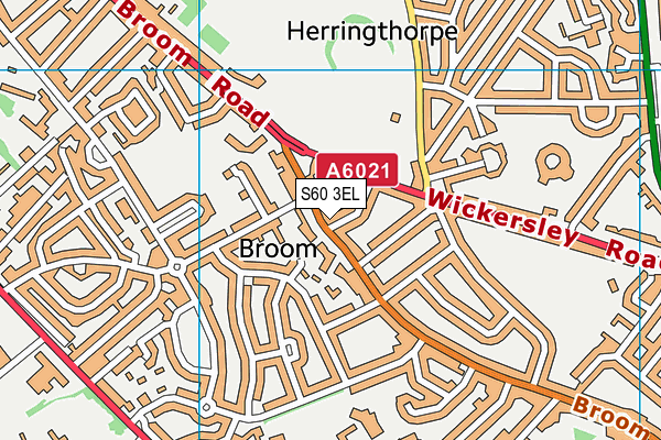 S60 3EL map - OS VectorMap District (Ordnance Survey)