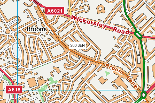 S60 3EN map - OS VectorMap District (Ordnance Survey)