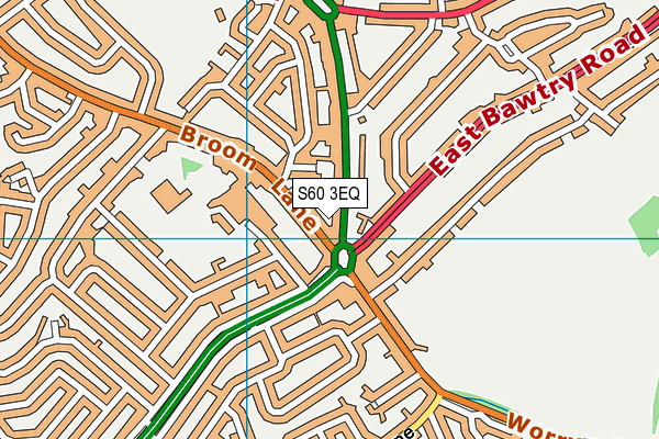 S60 3EQ map - OS VectorMap District (Ordnance Survey)