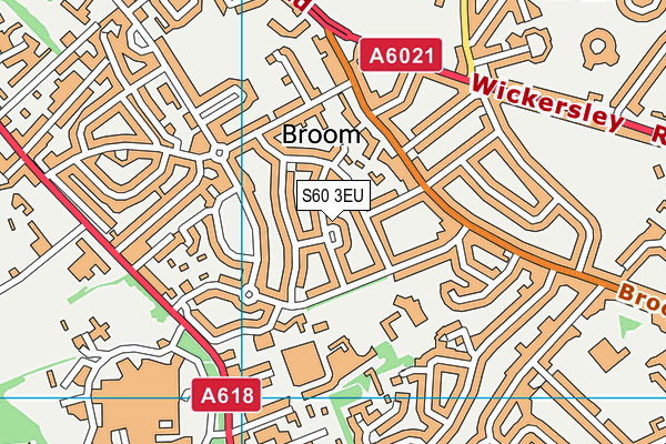 S60 3EU map - OS VectorMap District (Ordnance Survey)