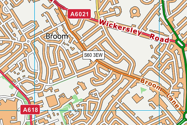 S60 3EW map - OS VectorMap District (Ordnance Survey)