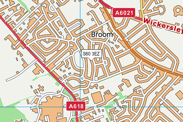 S60 3EZ map - OS VectorMap District (Ordnance Survey)