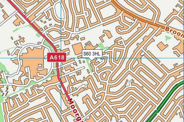 S60 3HL map - OS VectorMap District (Ordnance Survey)