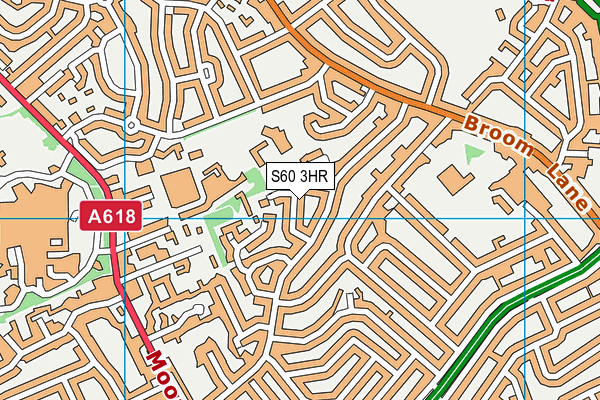 S60 3HR map - OS VectorMap District (Ordnance Survey)