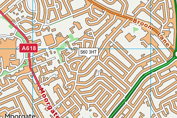 S60 3HT map - OS VectorMap District (Ordnance Survey)