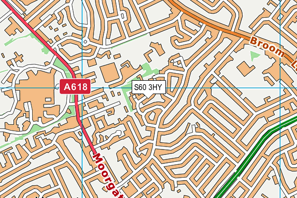 S60 3HY map - OS VectorMap District (Ordnance Survey)