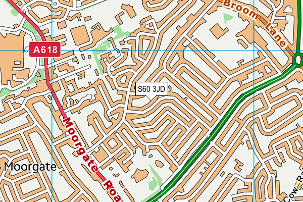 S60 3JD map - OS VectorMap District (Ordnance Survey)
