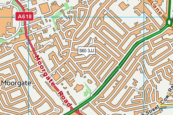 S60 3JJ map - OS VectorMap District (Ordnance Survey)