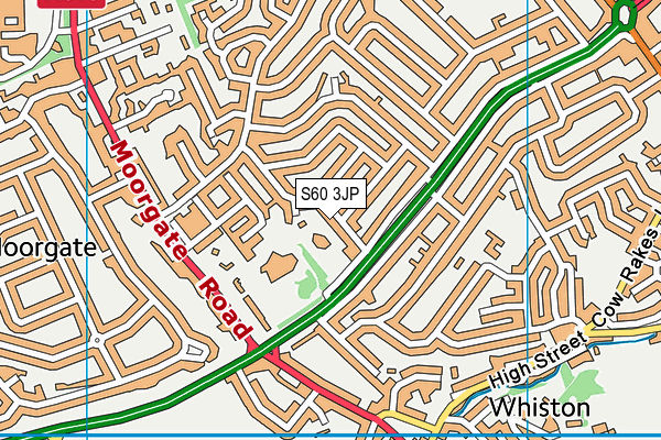 S60 3JP map - OS VectorMap District (Ordnance Survey)