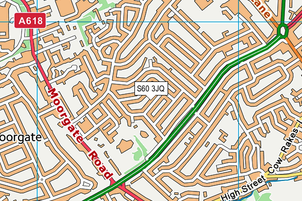 S60 3JQ map - OS VectorMap District (Ordnance Survey)