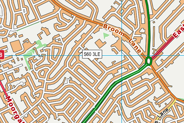 S60 3LE map - OS VectorMap District (Ordnance Survey)