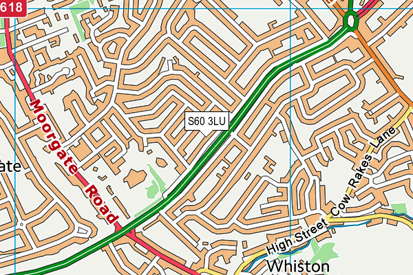 S60 3LU map - OS VectorMap District (Ordnance Survey)