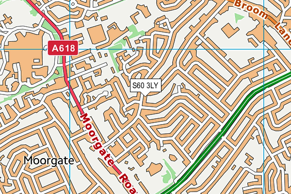 S60 3LY map - OS VectorMap District (Ordnance Survey)