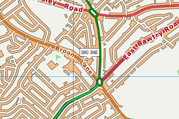 S60 3NE map - OS VectorMap District (Ordnance Survey)