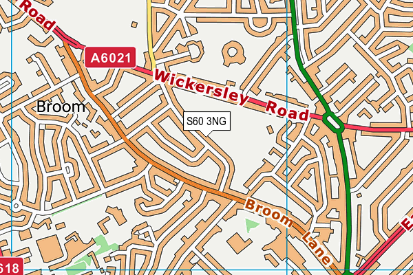 S60 3NG map - OS VectorMap District (Ordnance Survey)