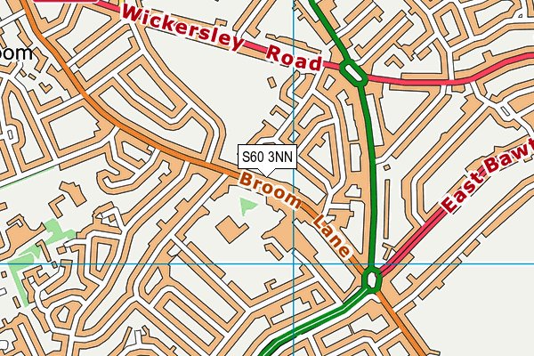 S60 3NN map - OS VectorMap District (Ordnance Survey)