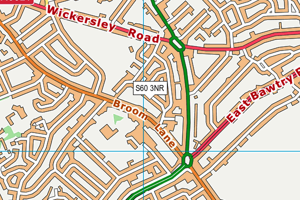 S60 3NR map - OS VectorMap District (Ordnance Survey)