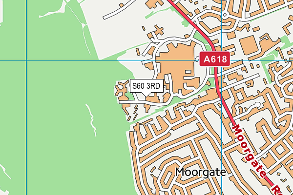 S60 3RD map - OS VectorMap District (Ordnance Survey)