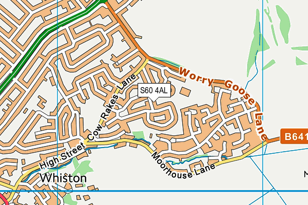 S60 4AL map - OS VectorMap District (Ordnance Survey)